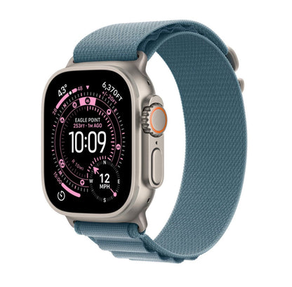 Apple Watch Ultra 3 GPS+Cell 49mm, Nat Titanium Cs, Light Blu Alpine Loop