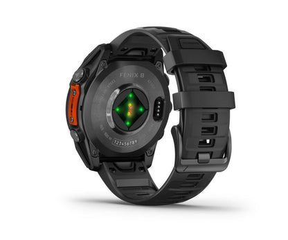 Garmin Fenix 8 - 47mm, Amoled, Slate Gray With Black Silicone Band