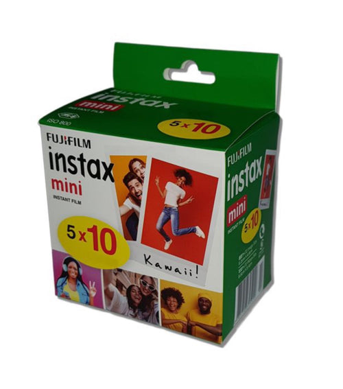 Fujifilm Instax Film Mini Five Pack (50 Sheets)