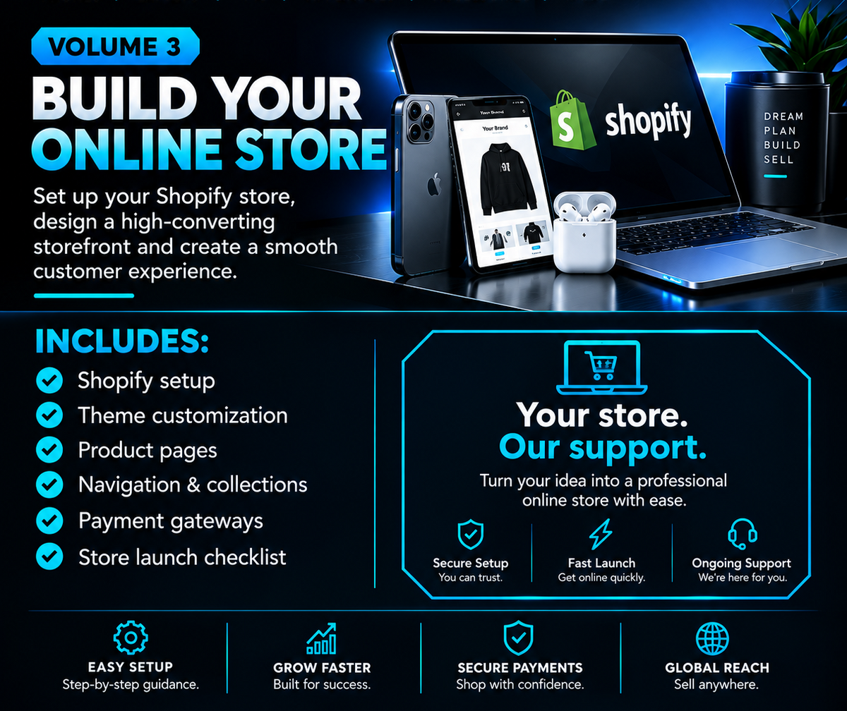 VOLUME 3 — BUILD YOUR ONLINE STORE