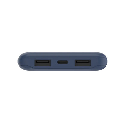 Belkin Boost Up Charge 10 000mAh 3-Port Power Bank + USB-A to USB-C Cable - Blue